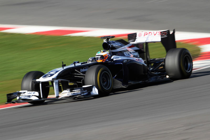 Luciano Bacheta fik sin præmie og kørte sidste års Williams racer på Silverstone
(Foto: F2 Media)